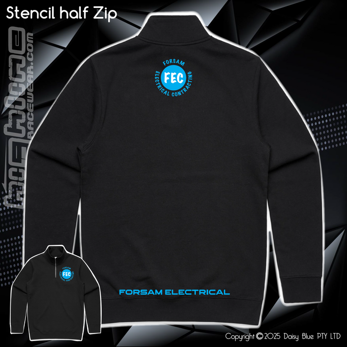 Stencil 1/2 Zip Crew Sweater - Forsam