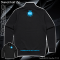 Stencil 1/2 Zip Crew Sweater - Forsam