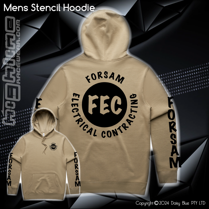 Stencil Hoodie - Forsam Electrical Services