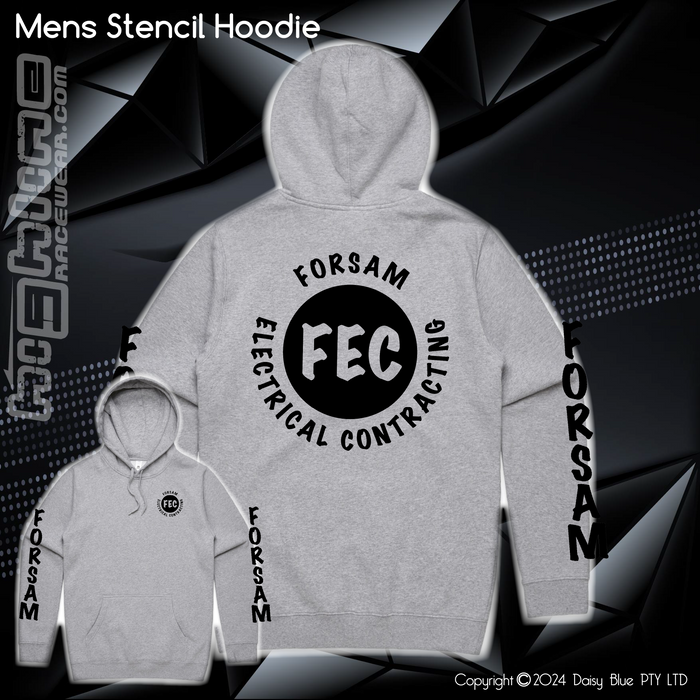 Stencil Hoodie - Forsam Electrical Services