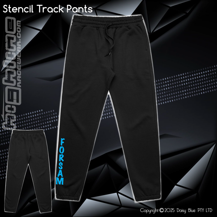 Stencil Track Pants - Forsam