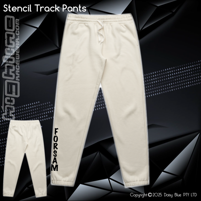 Stencil Track Pants - Forsam