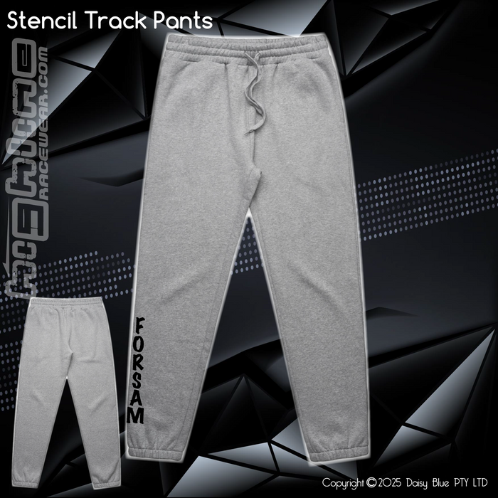 Stencil Track Pants - Forsam