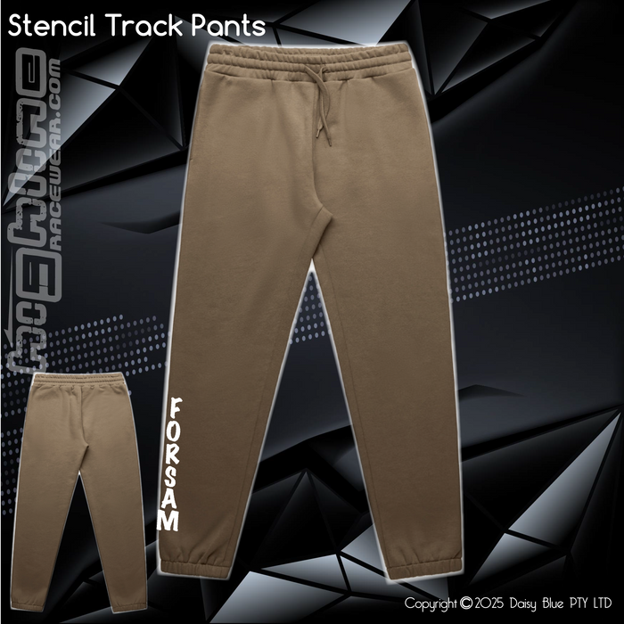 Stencil Track Pants - Forsam