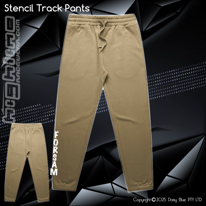 Stencil Track Pants - Forsam