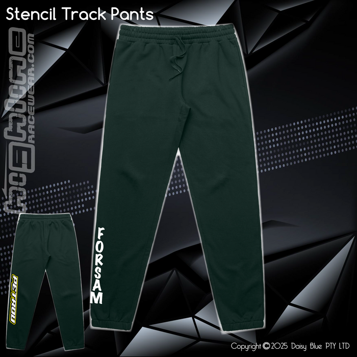 Stencil Track Pants - Forsam