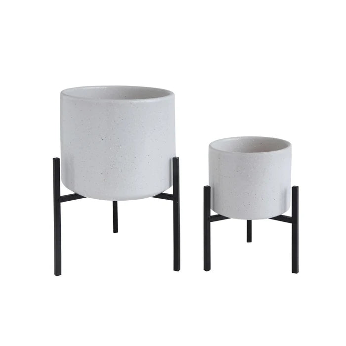 Stoneware Planter w/ Stand