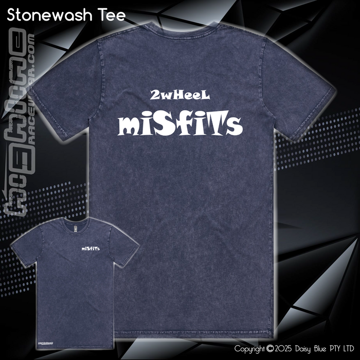 Stonewash Tee - 2Wheel Misfits