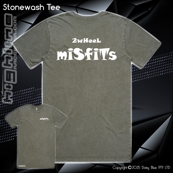 Stonewash Tee - 2Wheel Misfits