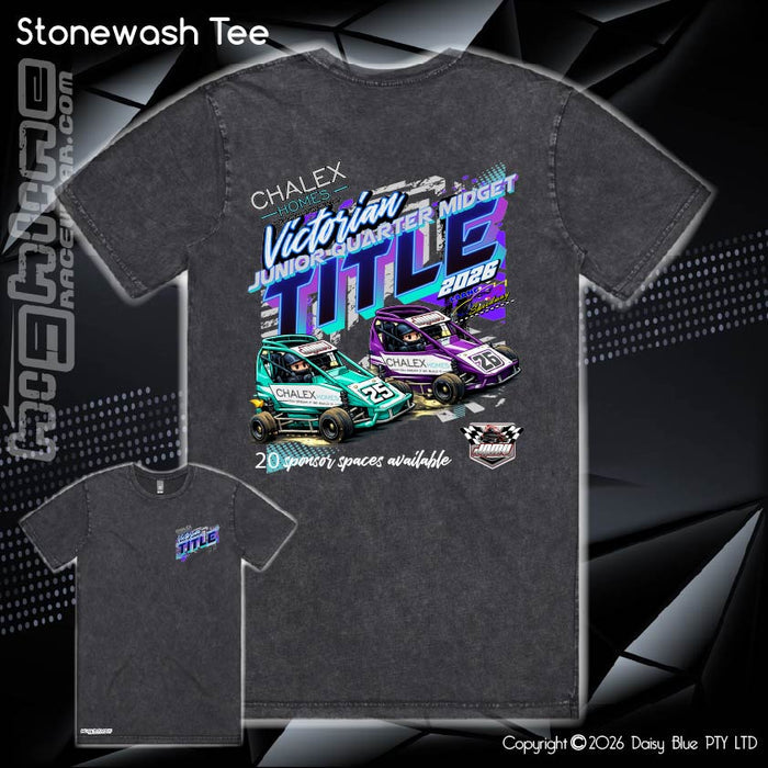 Stonewash Tee - Chalex Homes Junior Quarter Midget Vic Title 2026