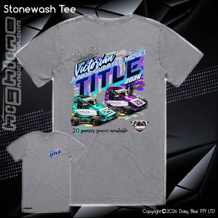 Stonewash Tee - Chalex Homes Junior Quarter Midget Vic Title 2026