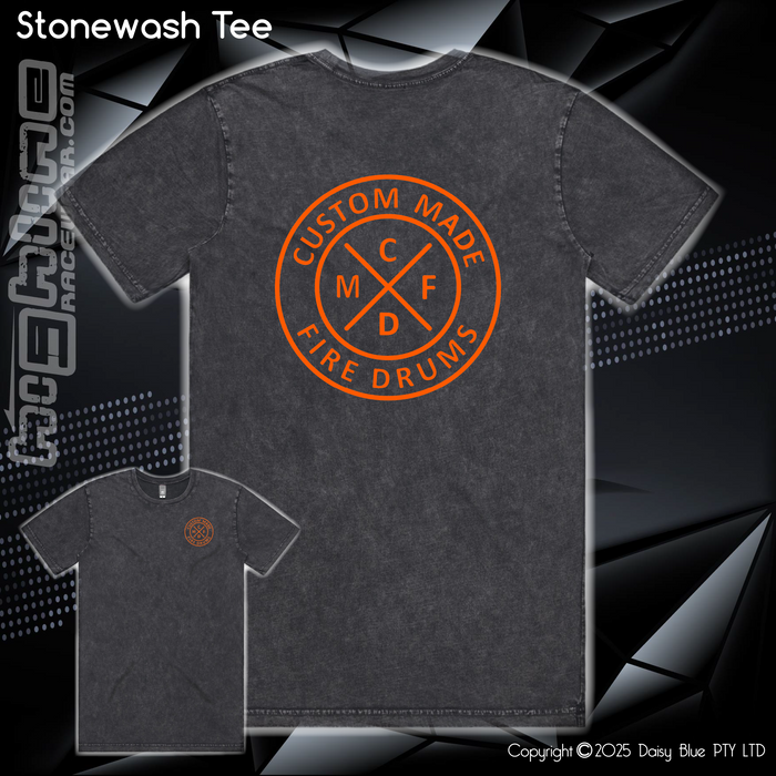 Stonewash Tee - Custom Made Fire Drums