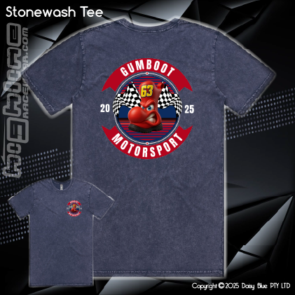 Stonewash Tee - GUMBOOTS Motorsport