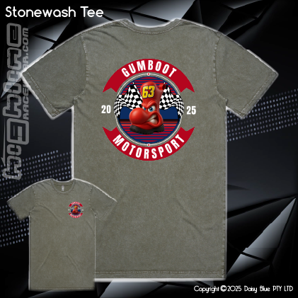 Stonewash Tee - GUMBOOTS Motorsport