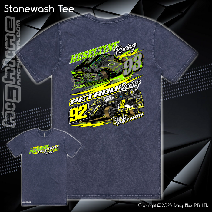 Stonewash Tee - Heseltine/Petrou Racing