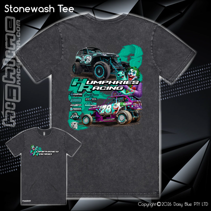 Stonewash Tee - Humphries Racing