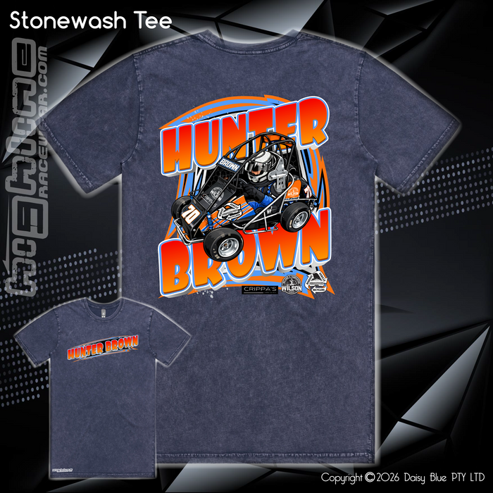 Stonewash Tee - Hunter Brown