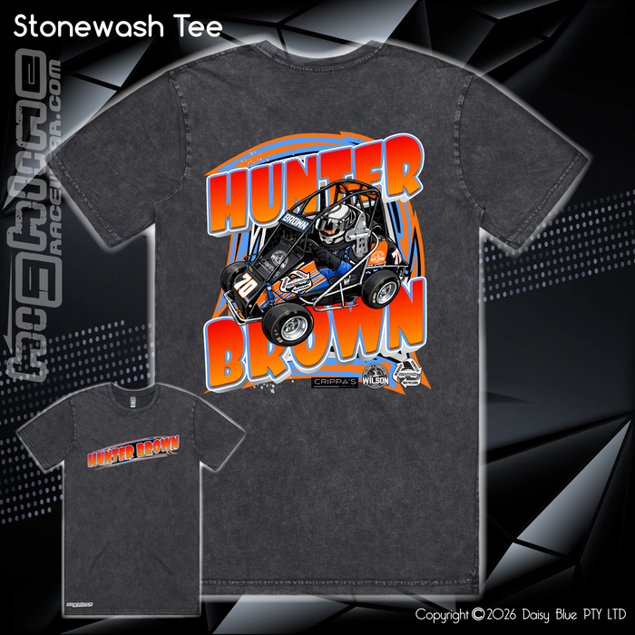 Stonewash Tee - Hunter Brown