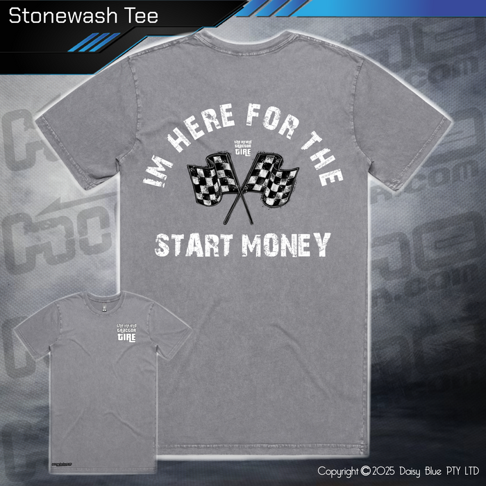 Stonewash Tee - Infield START MONEY