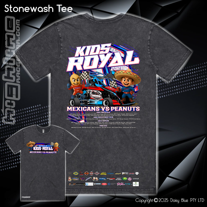 Stonewash Tee - JQMV Kids Royal 2026