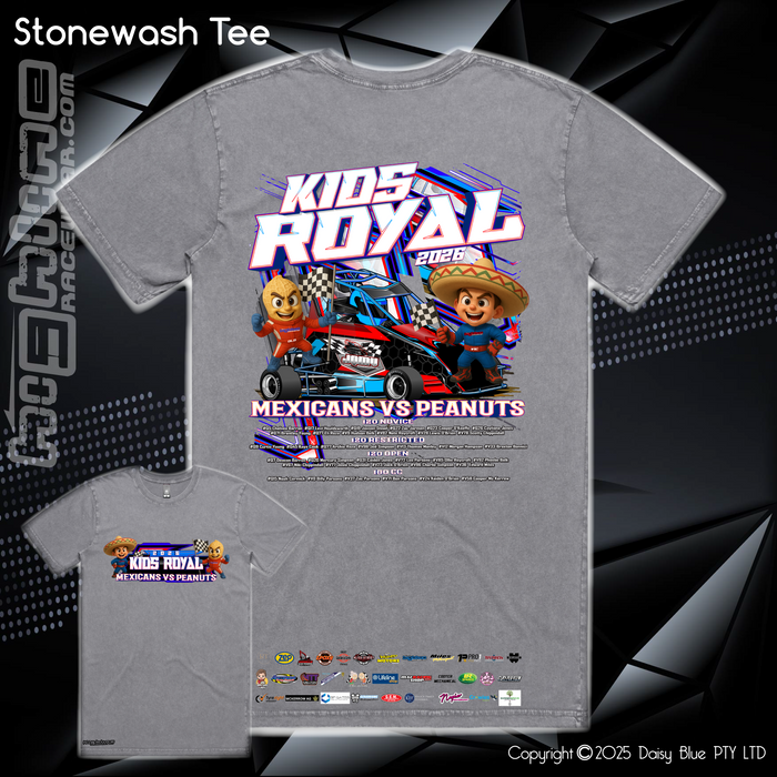 Stonewash Tee - JQMV Kids Royal 2026