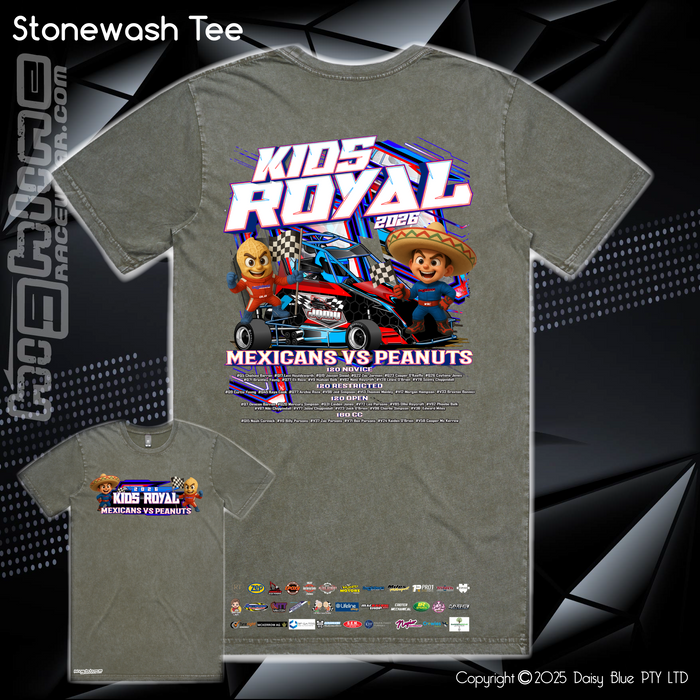 Stonewash Tee - JQMV Kids Royal 2026