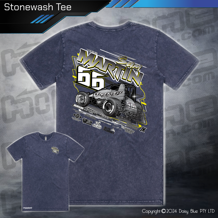 Stonewash Tee - Martin Motorsport