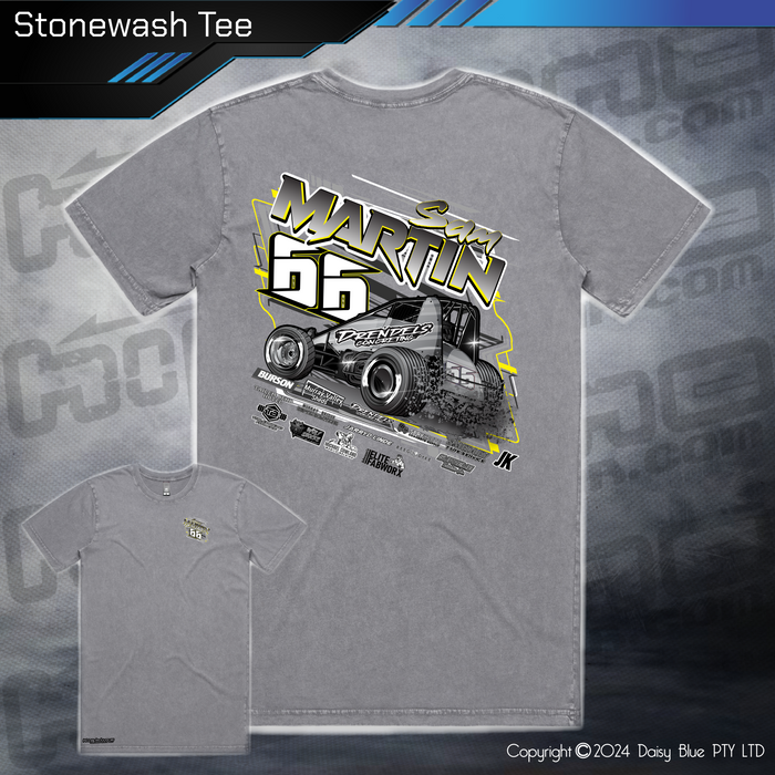 Stonewash Tee - Martin Motorsport