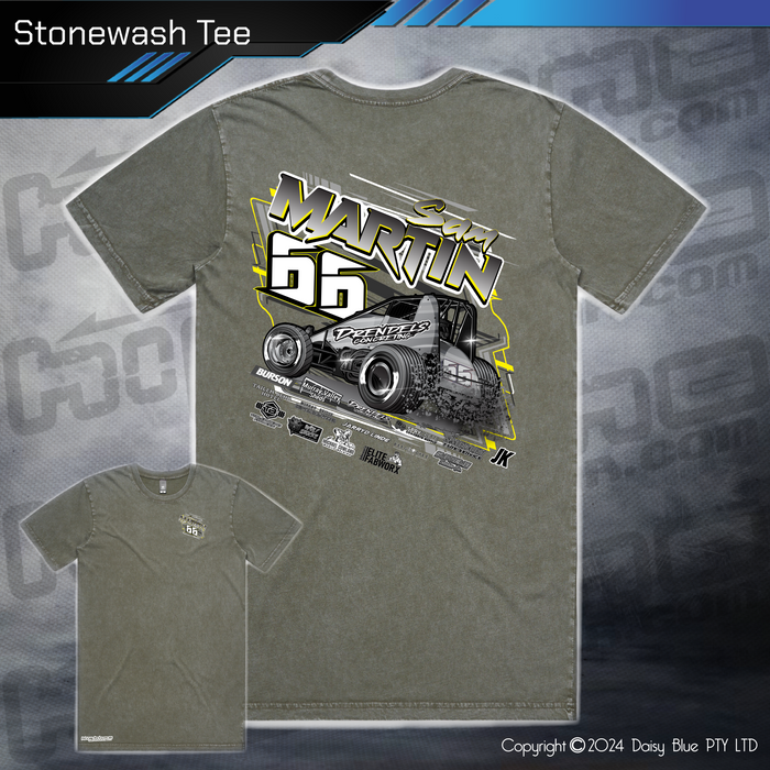 Stonewash Tee - Martin Motorsport