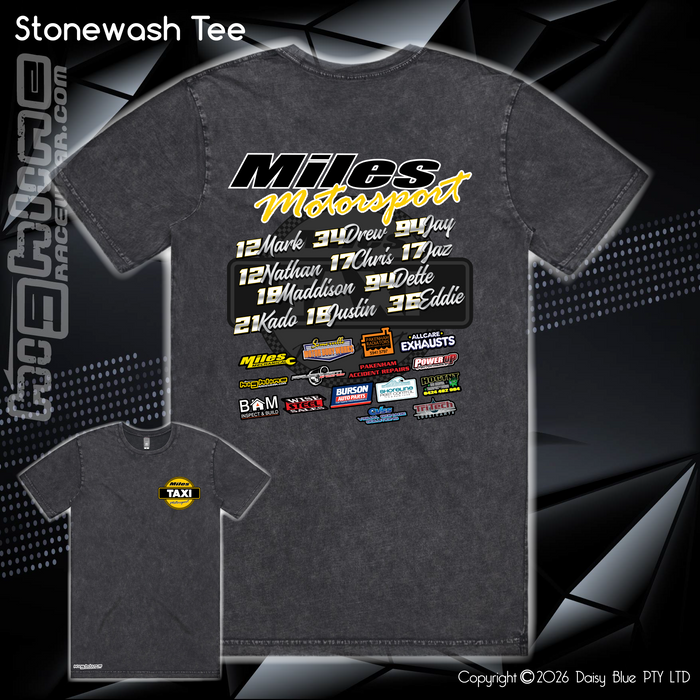 Stonewash Tee - Miles Motorsport