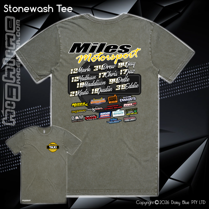 Stonewash Tee - Miles Motorsport