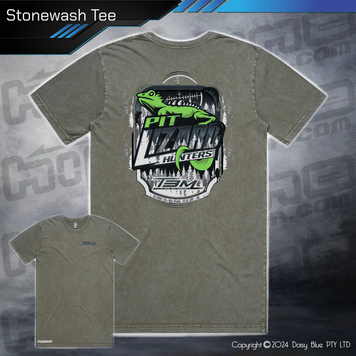 Stonewash Tee - Pit Lizard Hunter