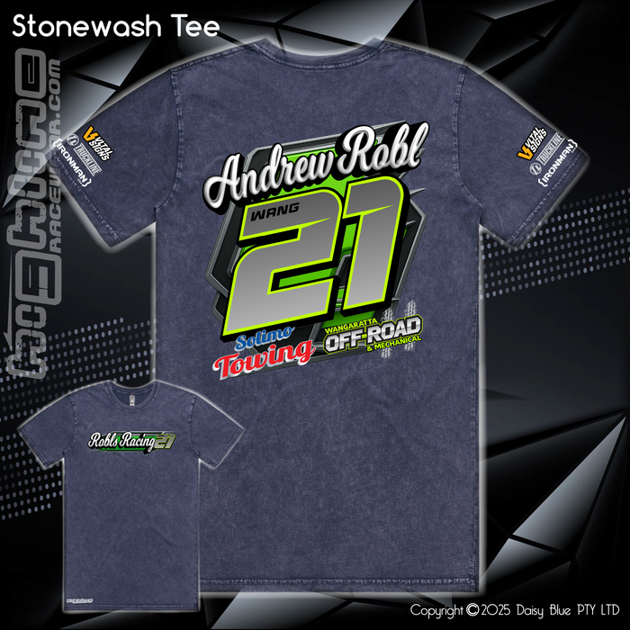 Stonewash Tee - Robls Racing