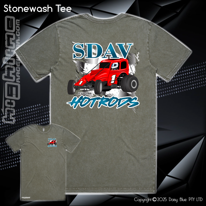 Stonewash Tee - SDAV Hotrods