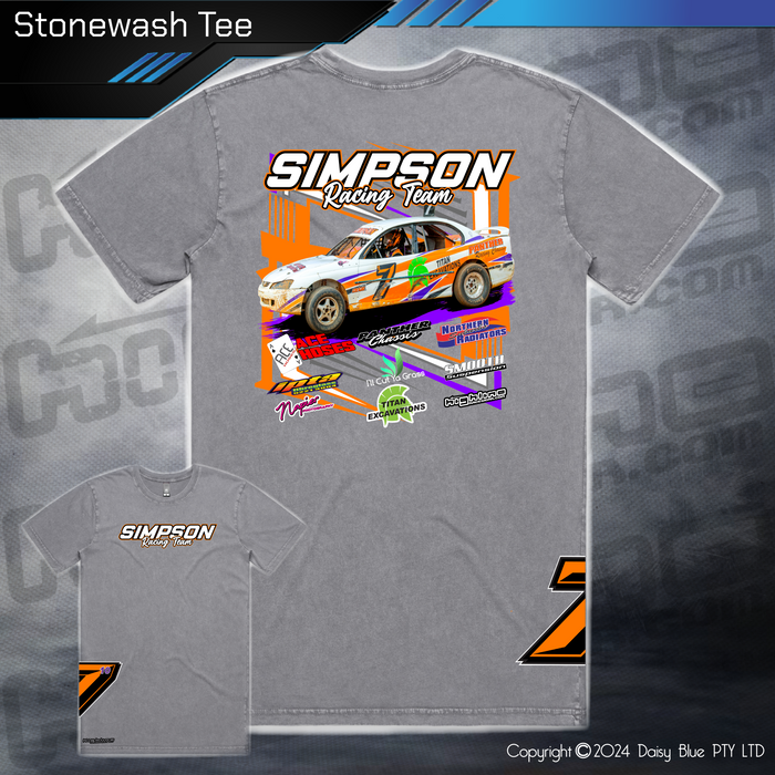 Stonewash Tee - Simpson Racing Team