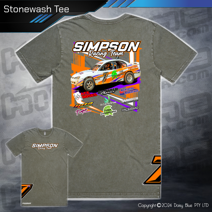 Stonewash Tee - Simpson Racing Team