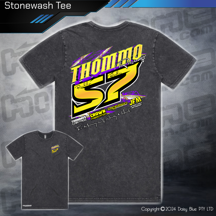 Stonewash Tee - Thommo Racing