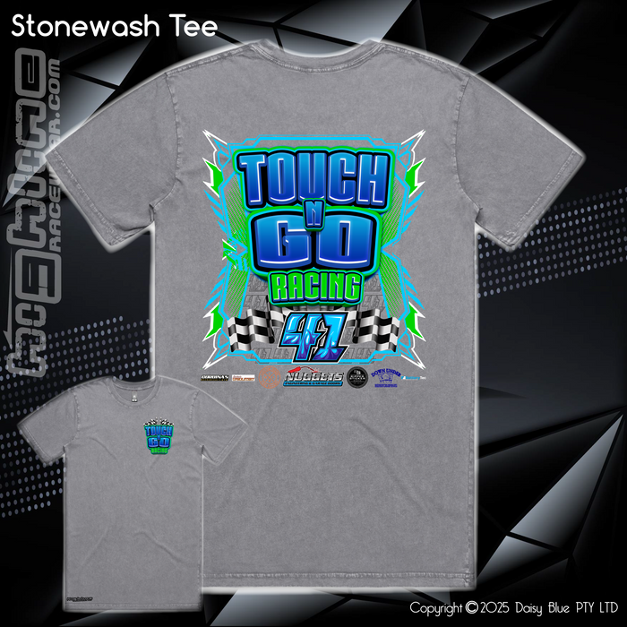 Stonewash Tee - Touch N' Go Racing