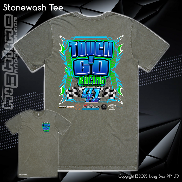Stonewash Tee - Touch N' Go Racing