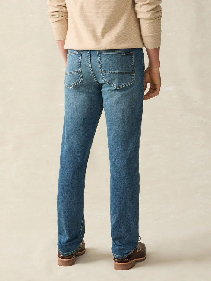 Stretch Terry Indigo 5-Pocket Pant - Indigo Ocean Wash