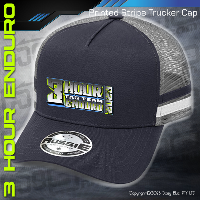 STRIPE Trucker Cap - 3 HOUR ENDURO 2023