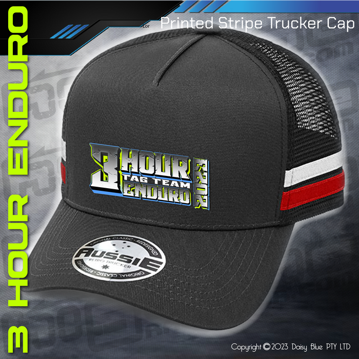STRIPE Trucker Cap - 3 HOUR ENDURO 2023
