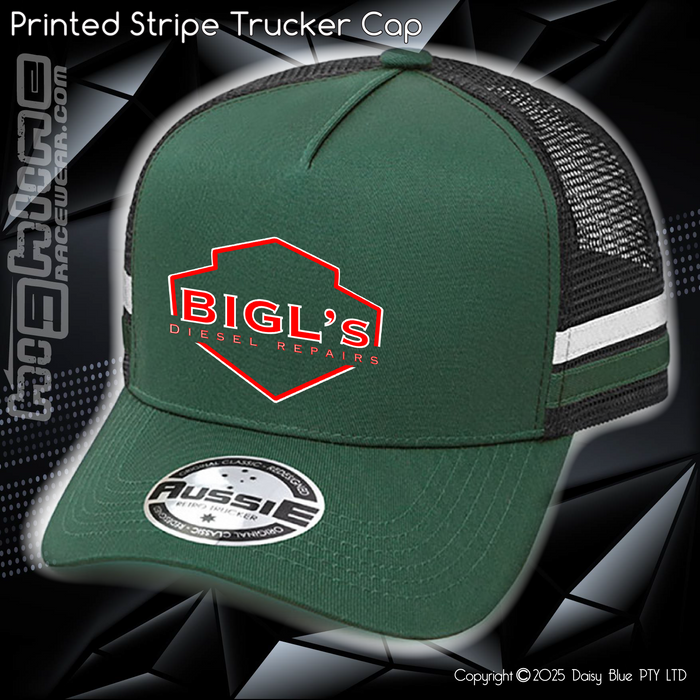 STRIPE Trucker Cap - Big L's Diesel Repairs