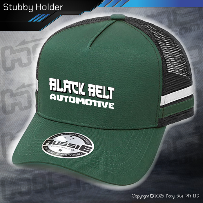 STRIPE Trucker Cap - Black Belt Automotive