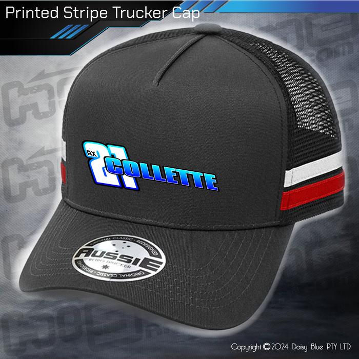 STRIPE Trucker Cap - Collette Racing