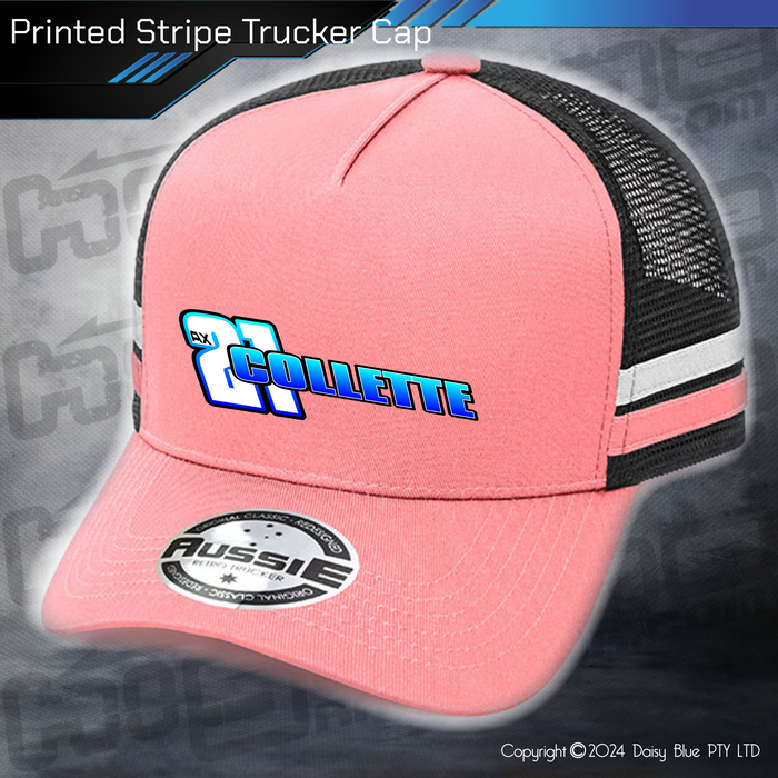STRIPE Trucker Cap - Collette Racing
