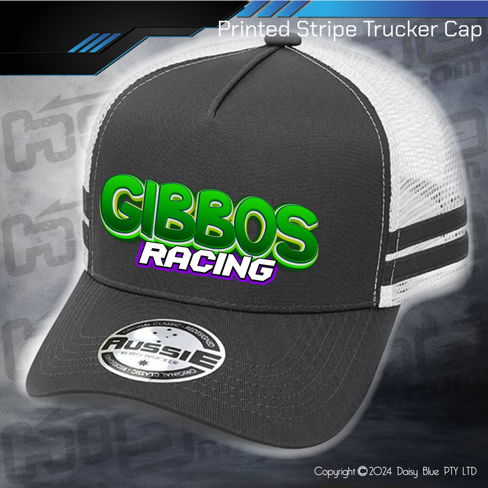 STRIPE Trucker Cap - Gibbo's Racing