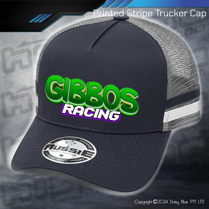 STRIPE Trucker Cap - Gibbo's Racing
