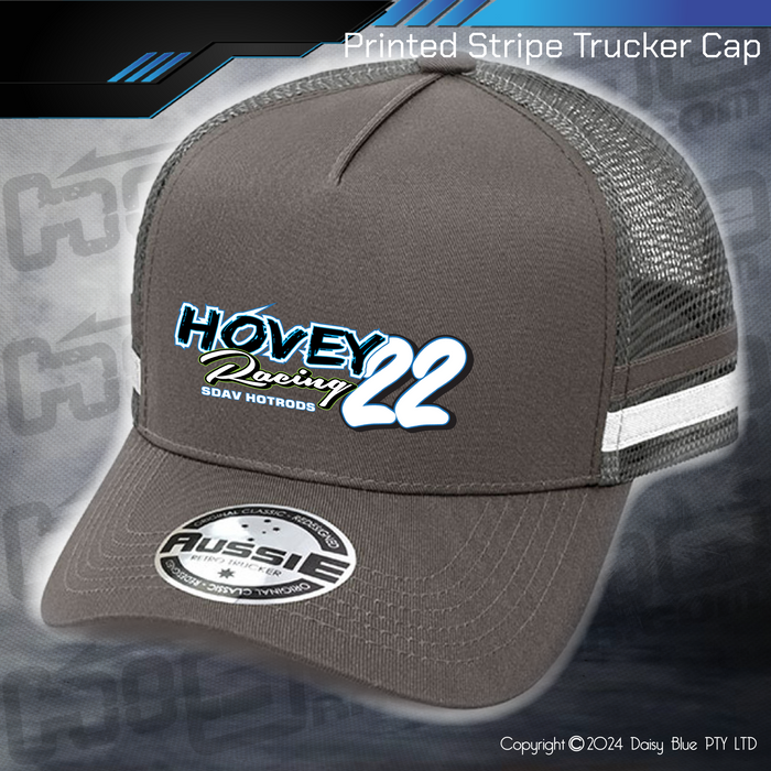 STRIPE Trucker Cap - Hovey Racing