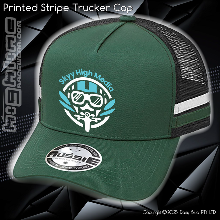 STRIPE Trucker Cap - Skyy High Media